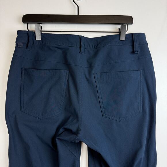 Lululemon ABC Slim Pants Chino Navy Blue Warpstreme - 32x30 32W 30L - Picture 4 of 9